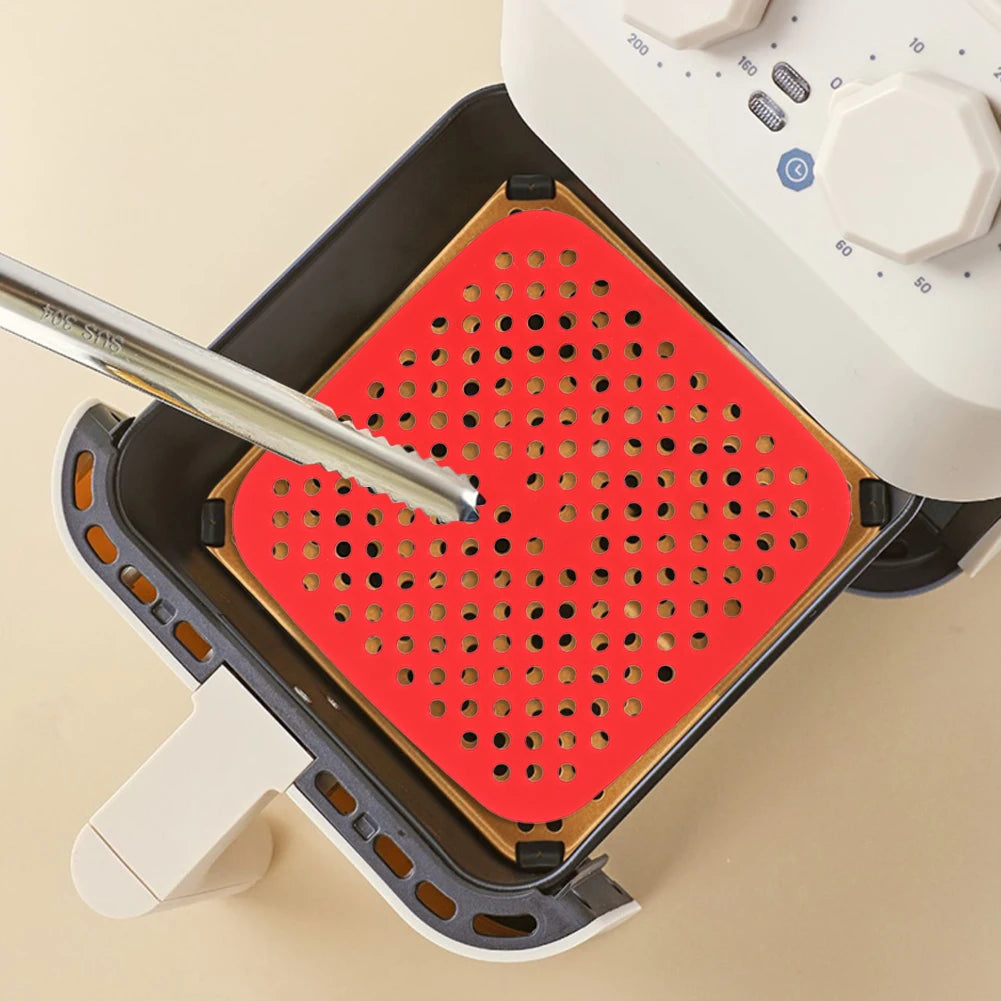Reusable Silicone Air Fryer Liner — Non-Stick Baking Mat for Air Fryers