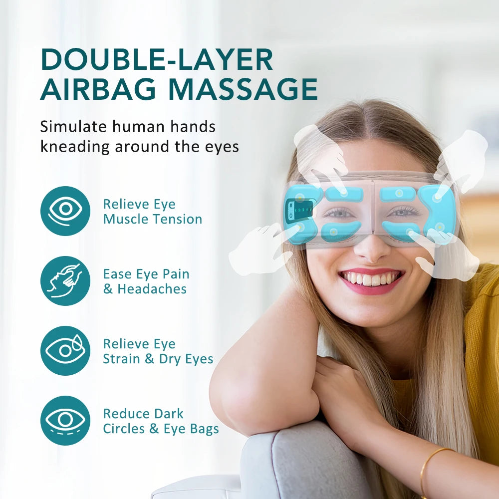 Red Light Therapy Eye Mask — LED Photon Face & Eye Treatment for Anti-Aging & Skin Rejuvenation