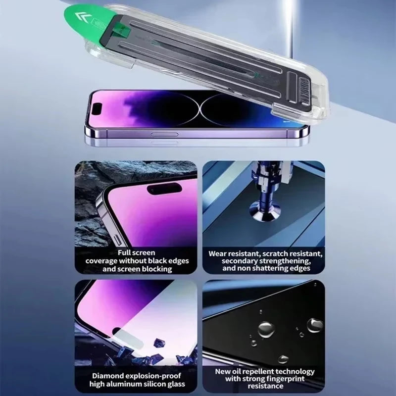 Matte Privacy Screen Protector — Anti-Spy Tempered Glass for iPhone