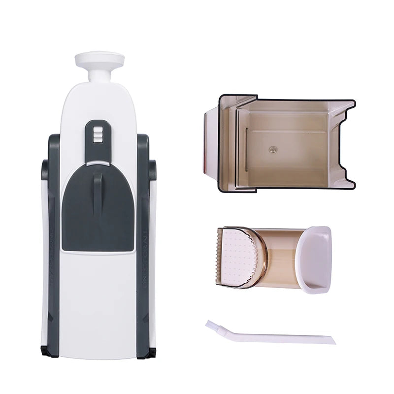 Multifunction Adjustable Mandoline Slicer — Vegetable & Fruit Shredder with Safety Guard