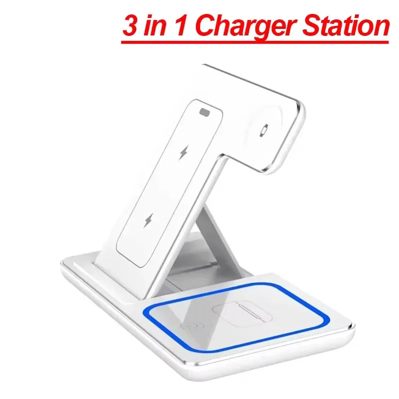 3-in-1 Foldable MagSafe Wireless Charging Station