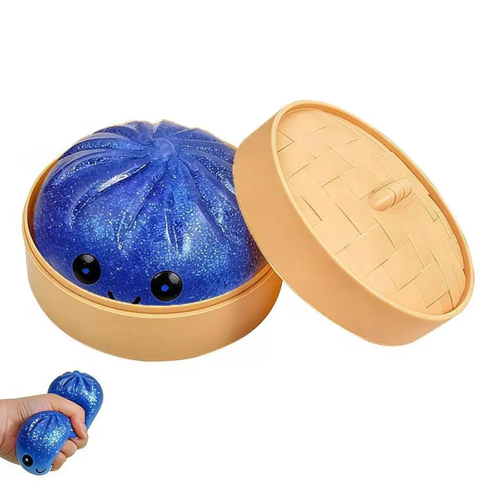 Dumpling Squishy Stress Ball — Colorful Fidget Sensory Toy