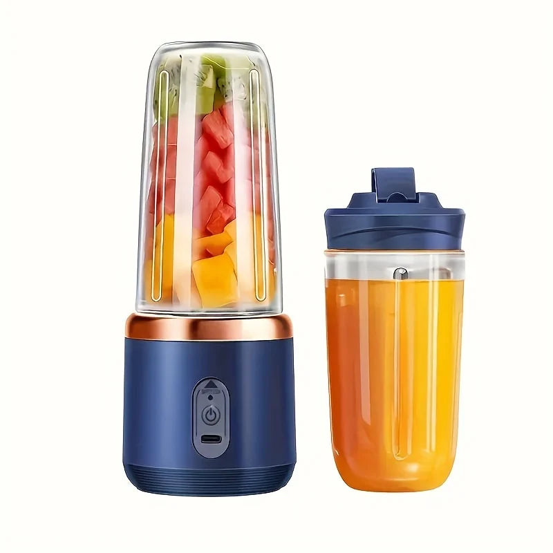 Portable Rechargeable Blender — 400ml Cordless Personal Juicer Cup for Smoothies On the Go