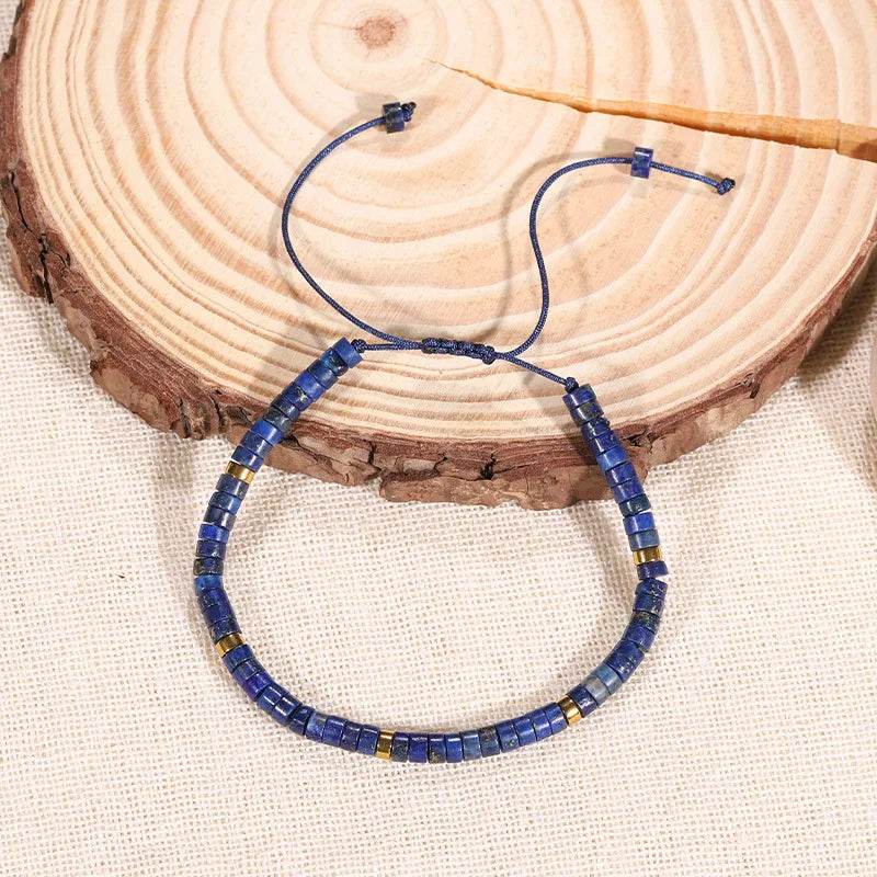 Natural Lapis Lazuli Stone Woven Bracelet