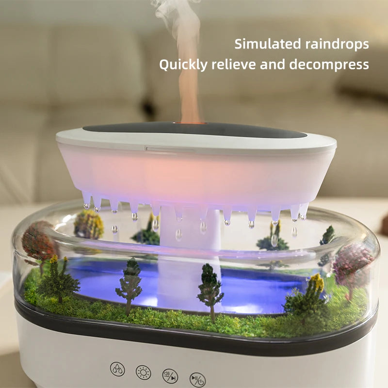 Rain Cloud Aroma Diffuser — Humidifier, Night Light & White Noise