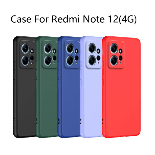 Shockproof Silicone Case for Redmi Note 12 (4G)