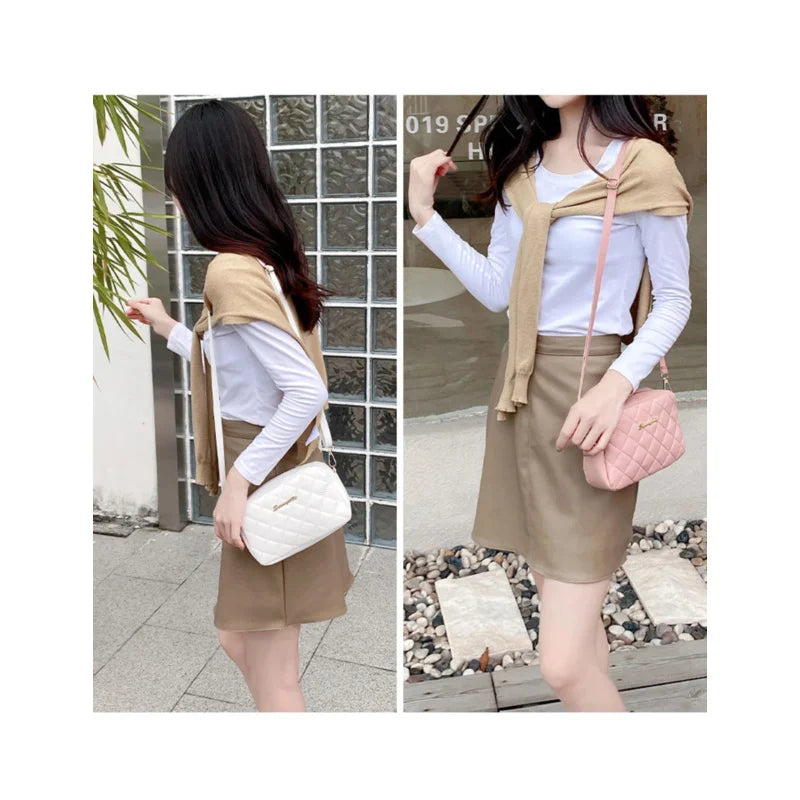 Tassel Crossbody Bag — Quilted Chain Shoulder Bag for Women