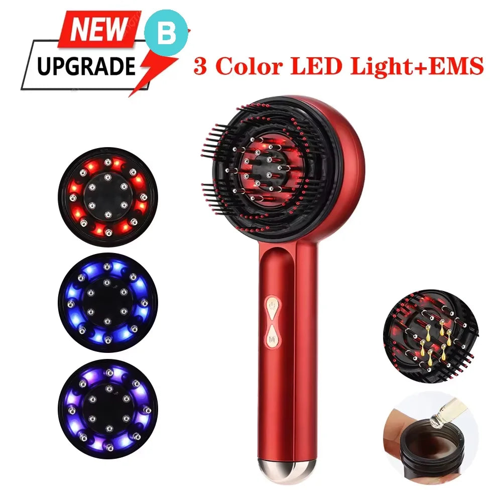 Electric Scalp Massager — Vibrating Hair Growth Comb for Thinning Hair Care