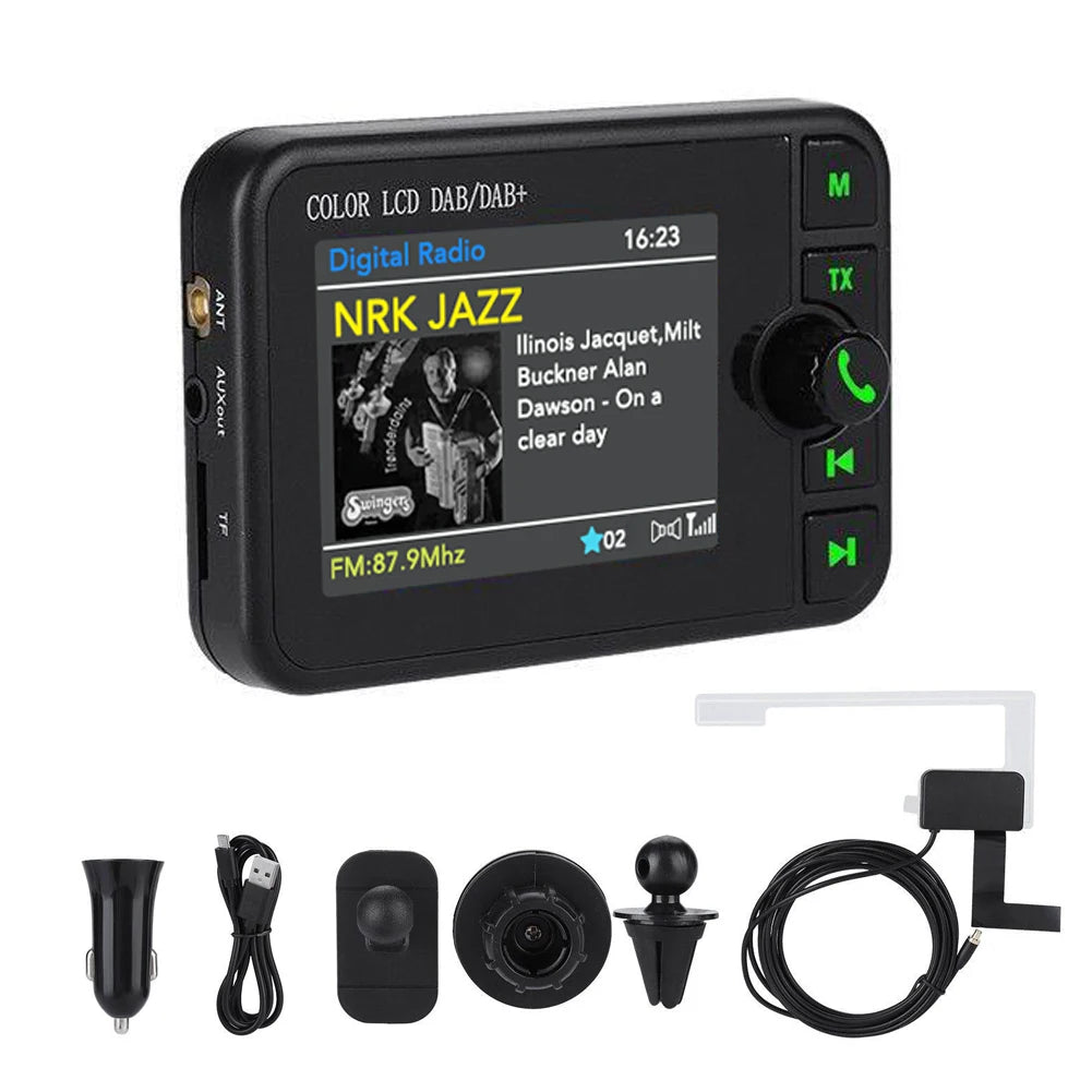 DAB+ Digital Radio Receiver for Car with LCD Screen