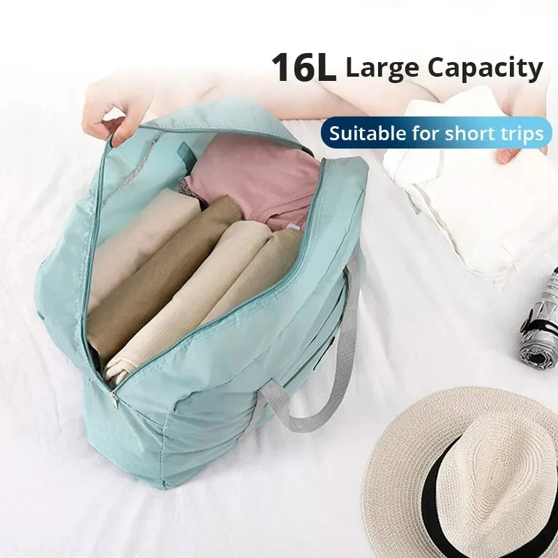 2-Pack Foldable Travel Duffel Bag — Carry On, Weekender & Gym Bag