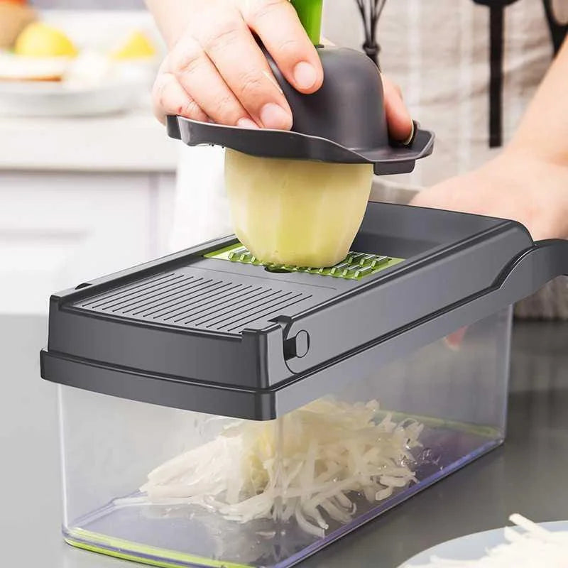 Hand-Guard Vegetable Cutter — Safe Slice Kitchen Tool for Fast, Finger-Safe Meal Prep