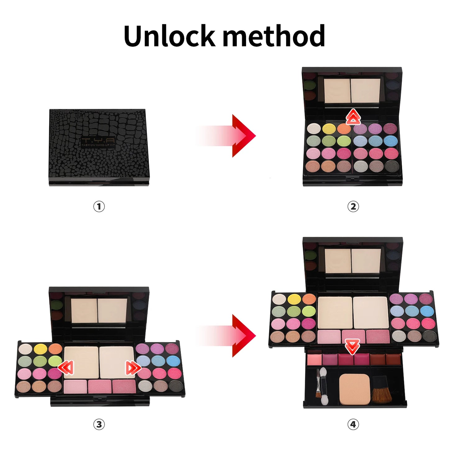 35-Color Pearl Eyeshadow Palette — Nude & Smoky Eye Makeup Set for Women