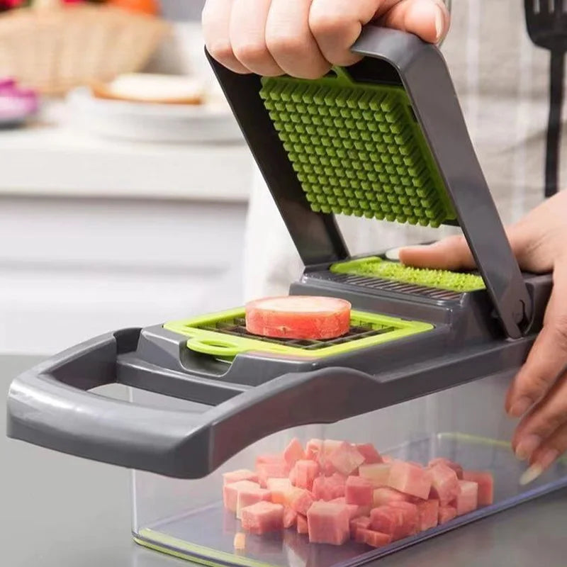 Wave Cut Vegetable Cutter — Decorative Ridged Food Slicer