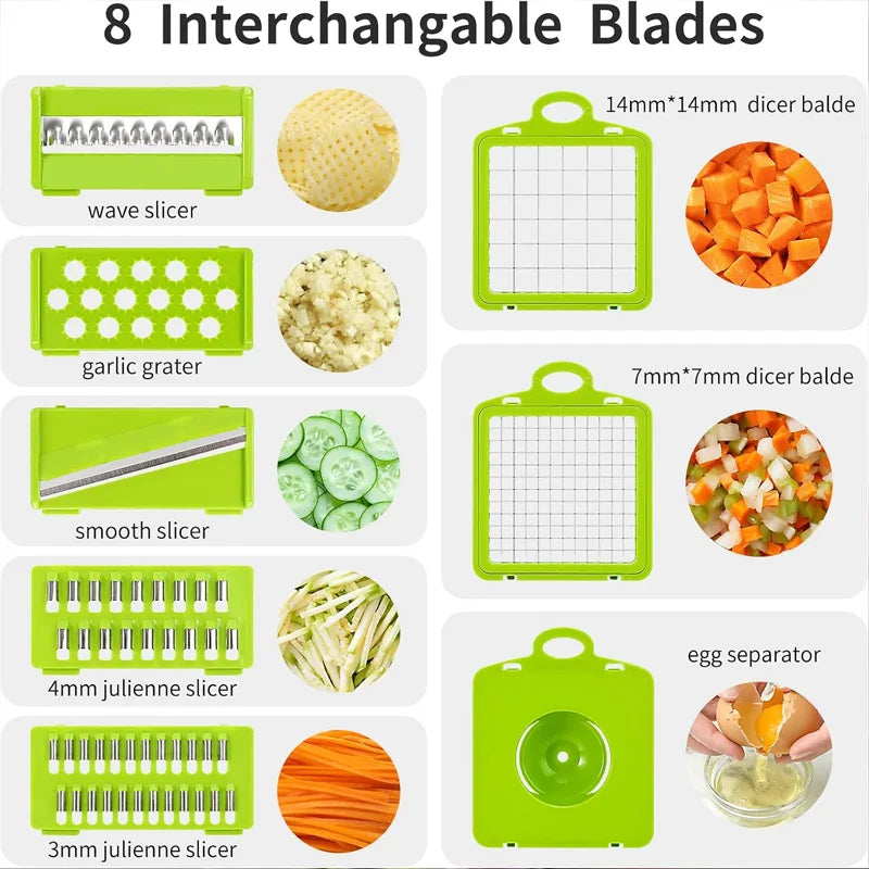 Wave Cut Vegetable Cutter — Decorative Ridged Food Slicer