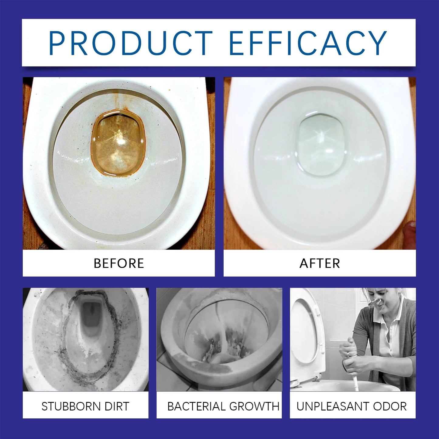 Toilet Foam Cleaner Deep Cleaning Efficient Removing Urinary Scale Eliminate Odors Restoring Toilet Shine Toilet Descaling Agent