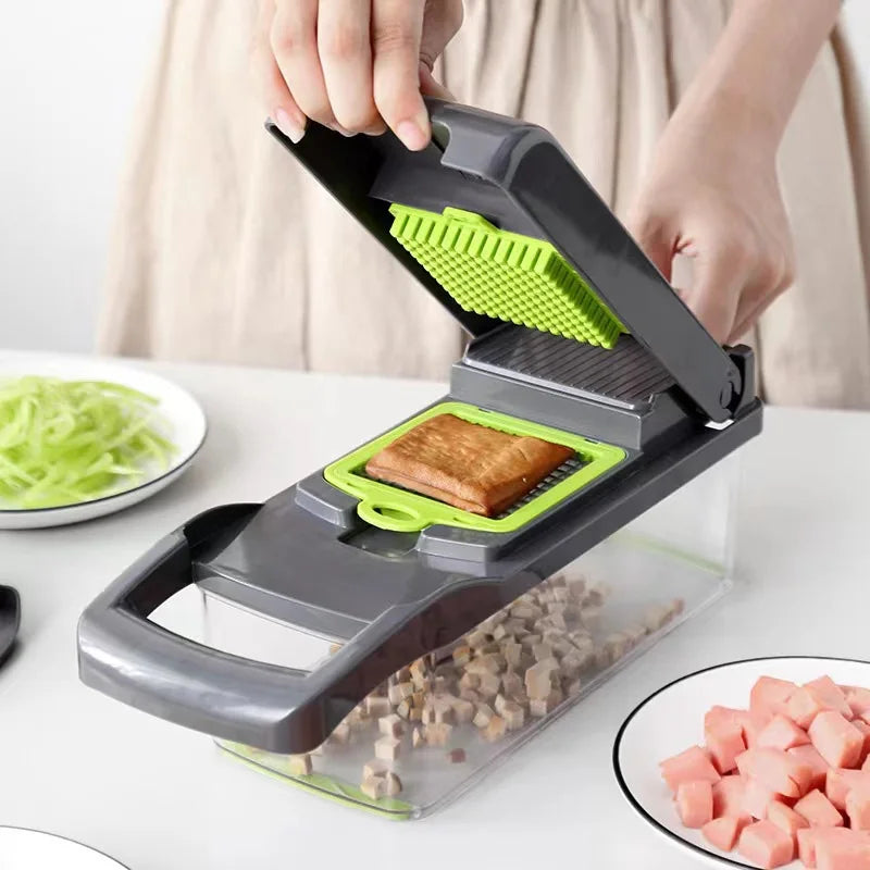 Hand-Guard Vegetable Cutter — Safe Slice Kitchen Tool for Fast, Finger-Safe Meal Prep