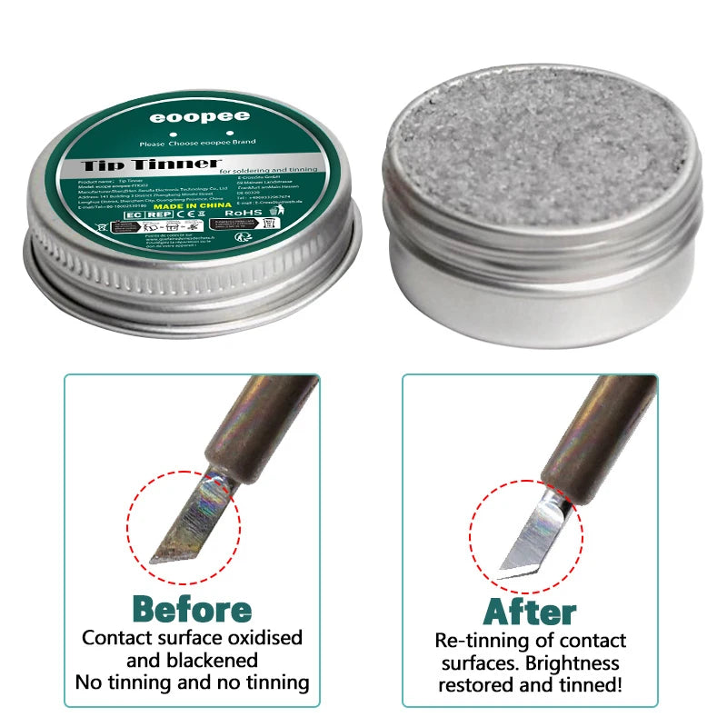 Soldering Iron Tip Refresher & Tinner (10g–30g)