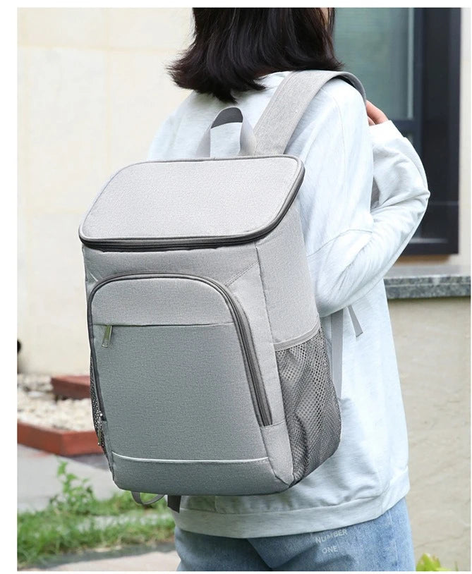 Insulated Picnic Backpack — Large Capacity Thermal Cooler Bag for Camping & Outdoor
