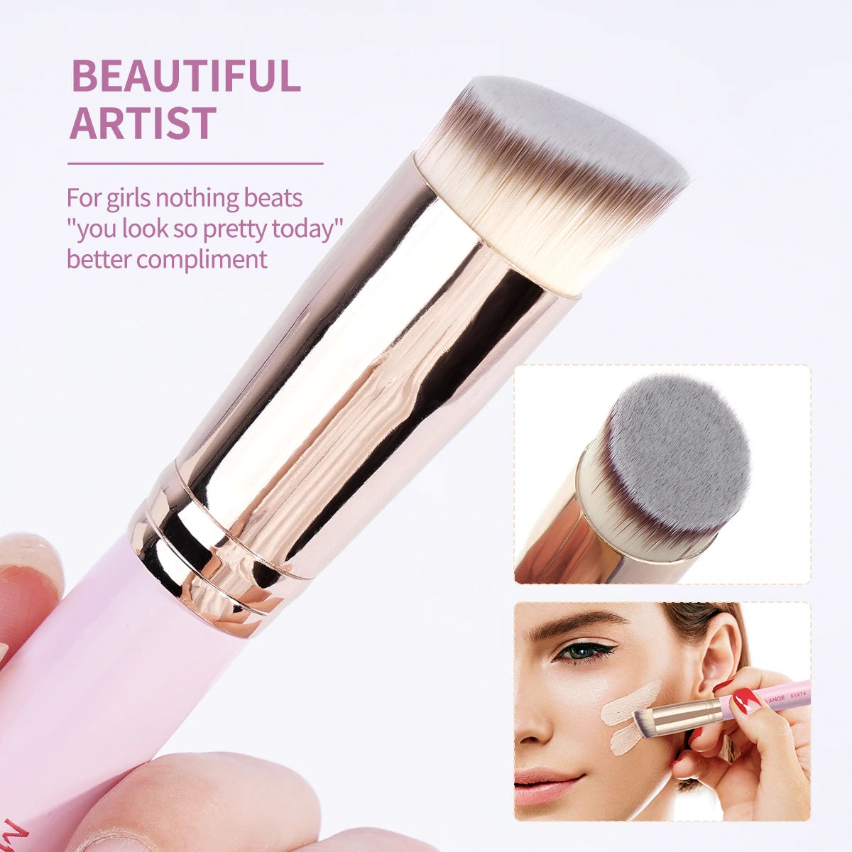 MAANGE 7-Piece Makeup Brush Set — Foundation, Concealer & Eyeshadow Brushes