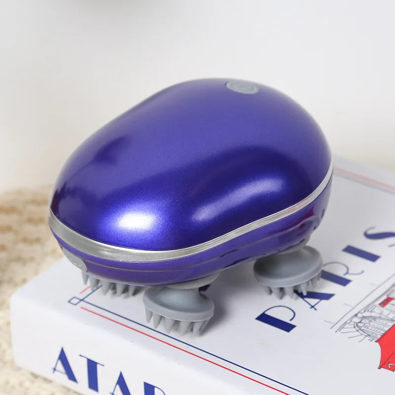Electric Head & Scalp Massager with Red Light Therapy — Hair Growth & Stress Relief