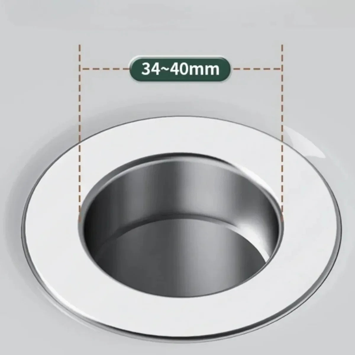 Easy-Clean Sink Drain Cover — Stainless Steel Strainer with Leak-Proof Silicone Seal