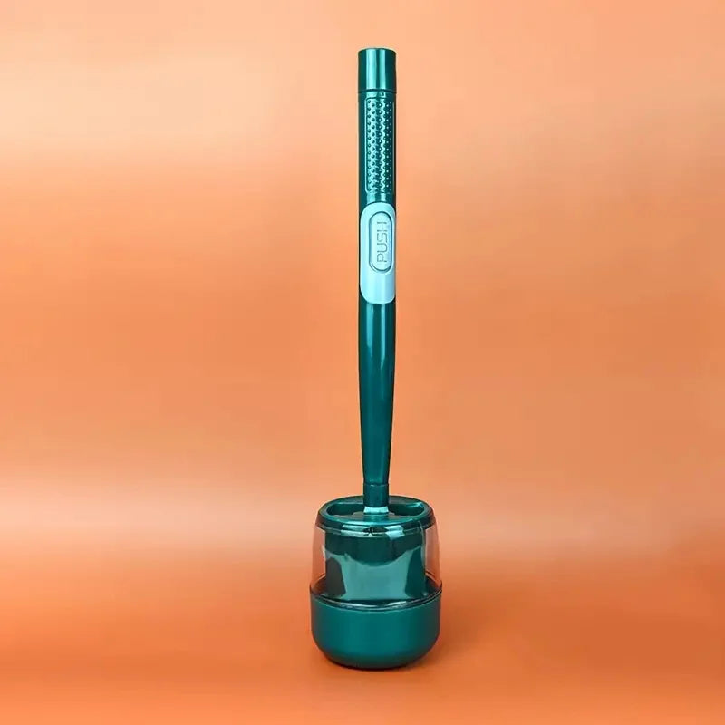 1 Set Toilet Brush With Holder Wall Mounted Long Handle Flexible Toilet Cleaning Brush Bathroom Cleaning Brush Cleaning Supplies