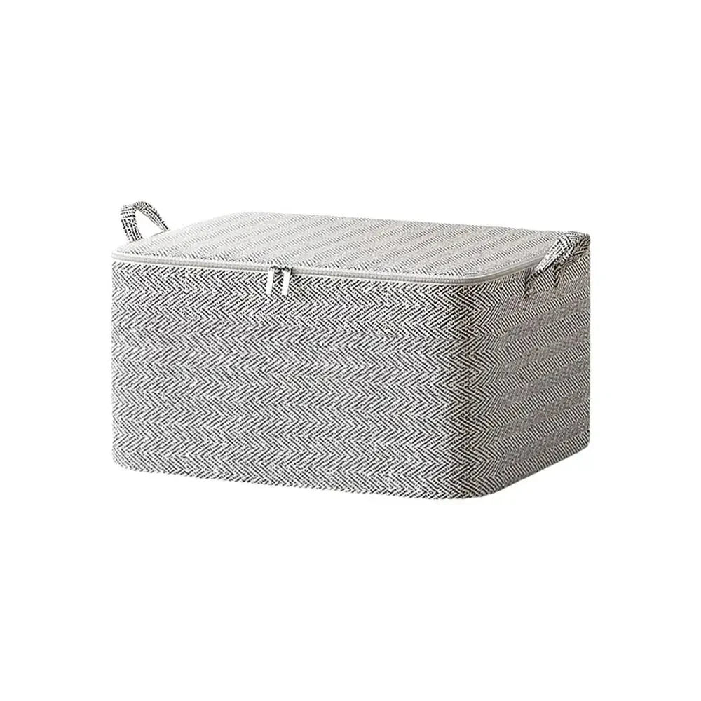 Foldable Closet Storage Bag with Zipper — Dust-Proof Quilt & Comforter Organizer Bin