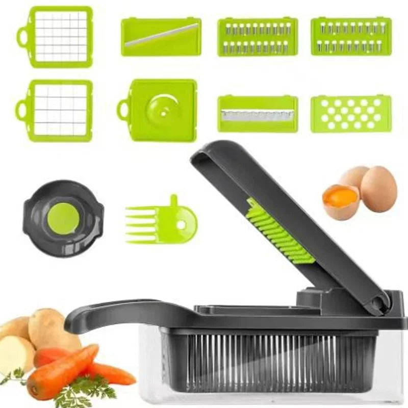 Wave Cut Vegetable Cutter — Decorative Ridged Food Slicer