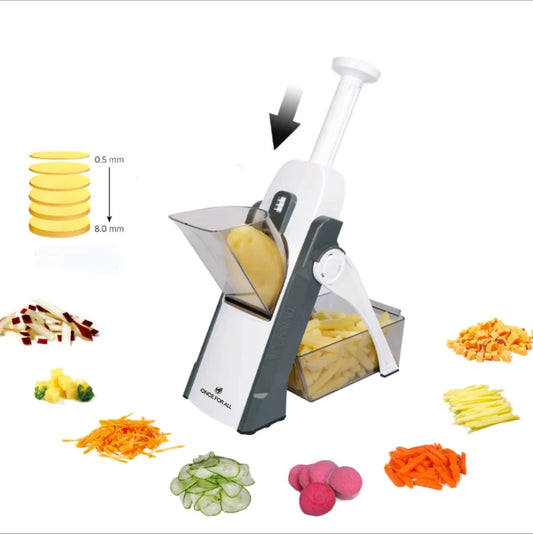 Multifunction Adjustable Mandoline Slicer Vegetable Fruit Shredder Safety Guard - Ontimebazaar