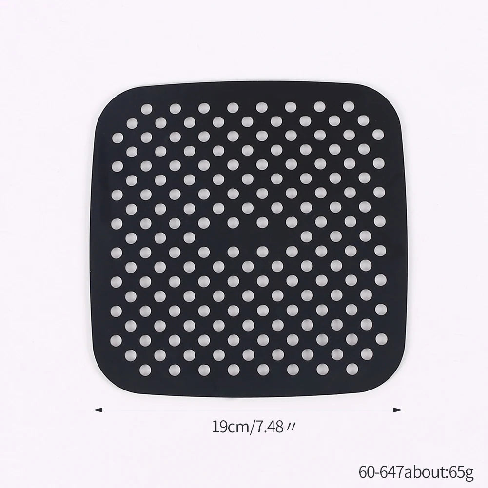 Reusable Silicone Air Fryer Liner — Non-Stick Baking Mat for Air Fryers