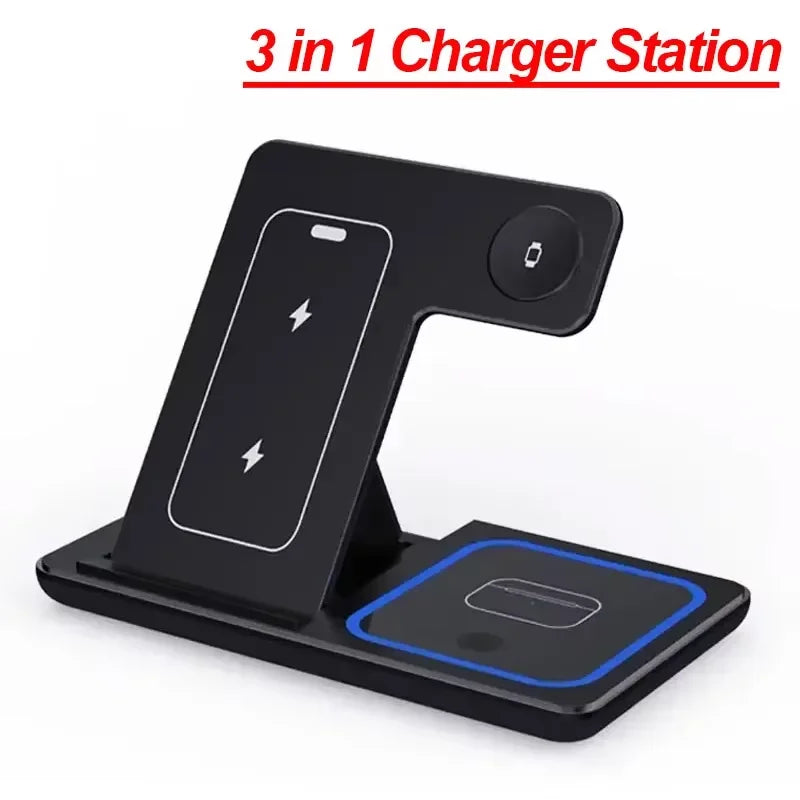 3-in-1 Foldable MagSafe Wireless Charging Station