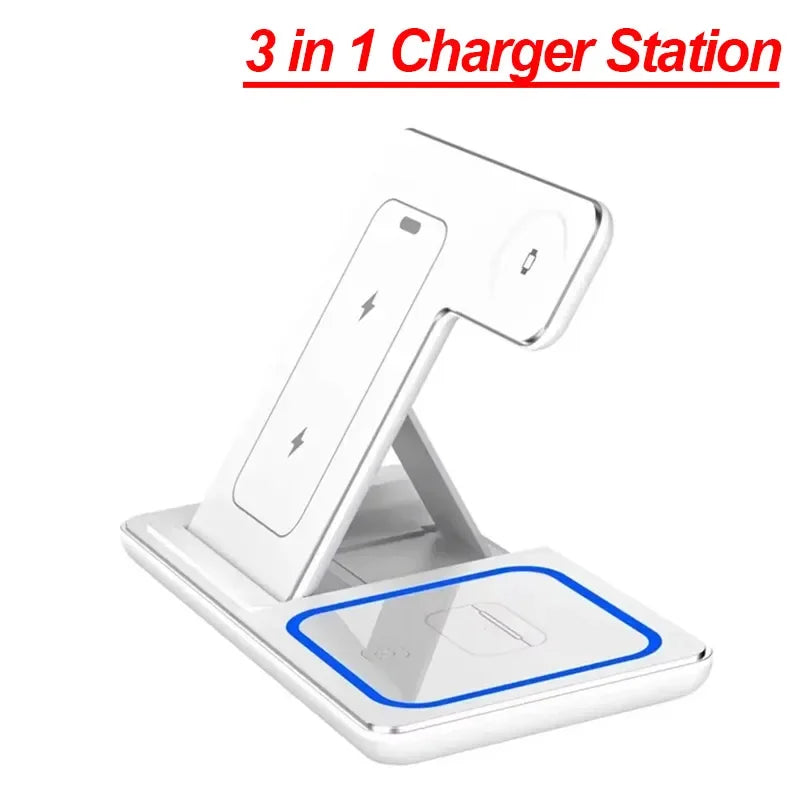 3-in-1 Foldable MagSafe Wireless Charging Station