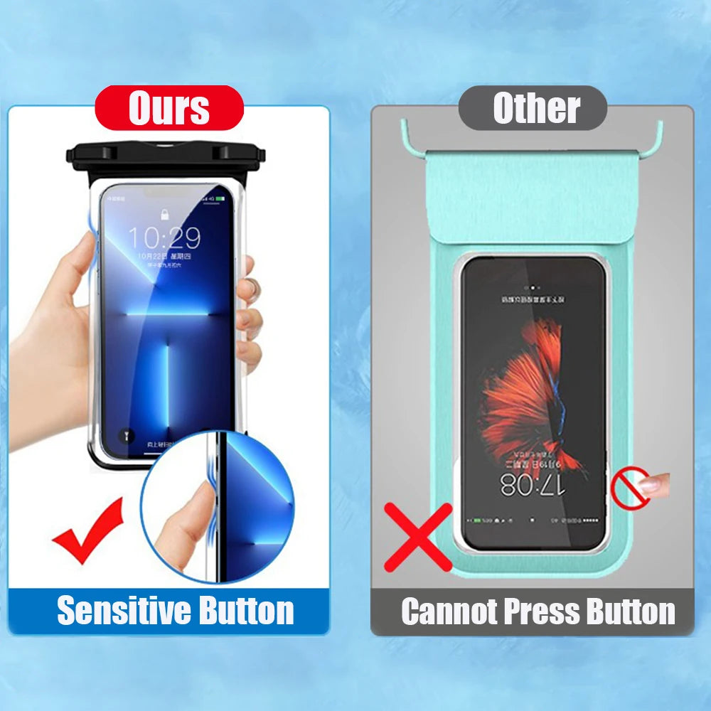 Waterproof Phone Pouch — Universal Underwater Case for iPhone & Android