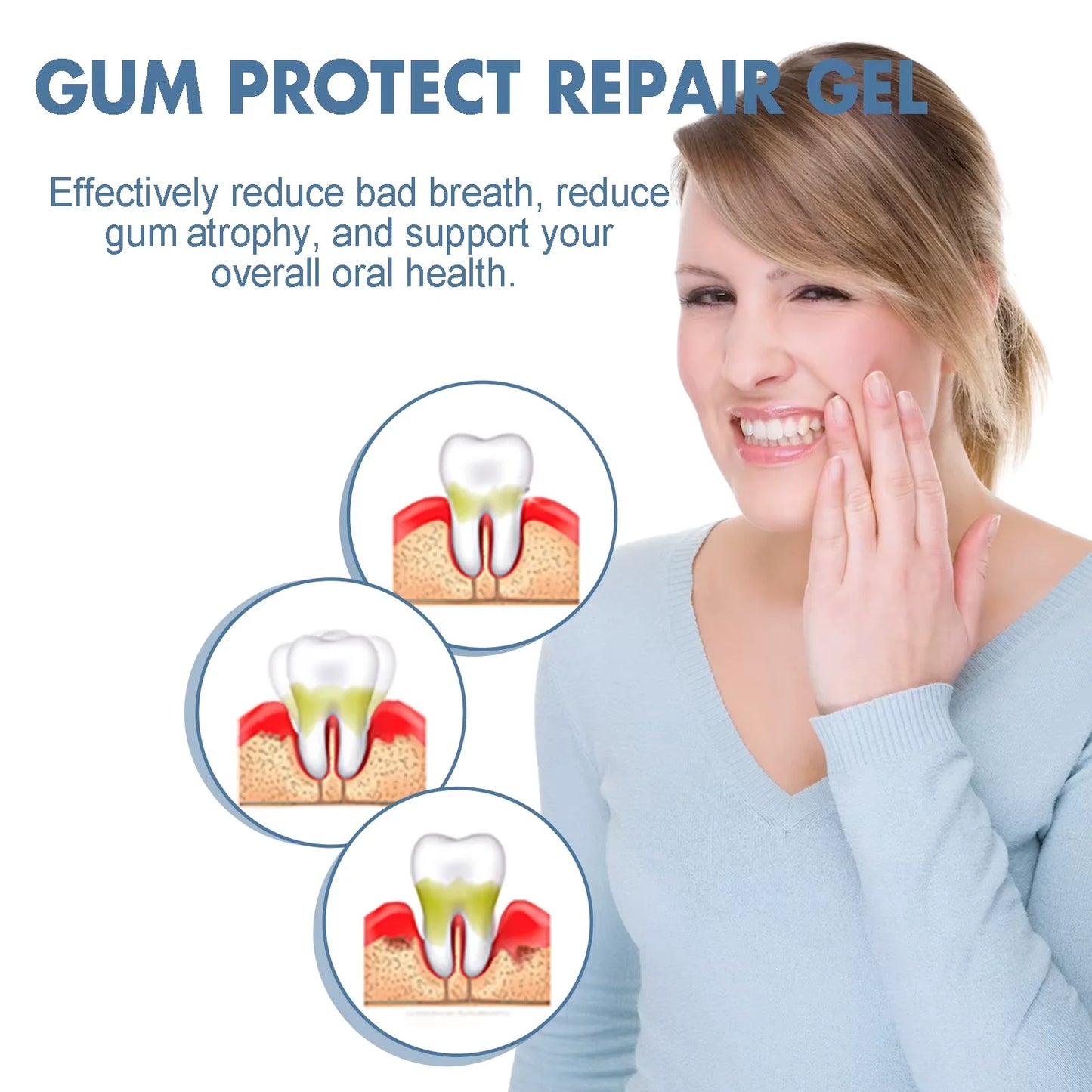 Fresh Breath & Teeth Cleaning Gel (3-Pack) — Gentle Daily Oral Care for a Brighter Smile