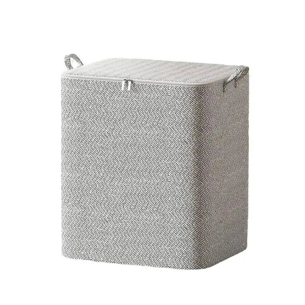 Foldable Closet Storage Bag with Zipper — Dust-Proof Quilt & Comforter Organizer Bin
