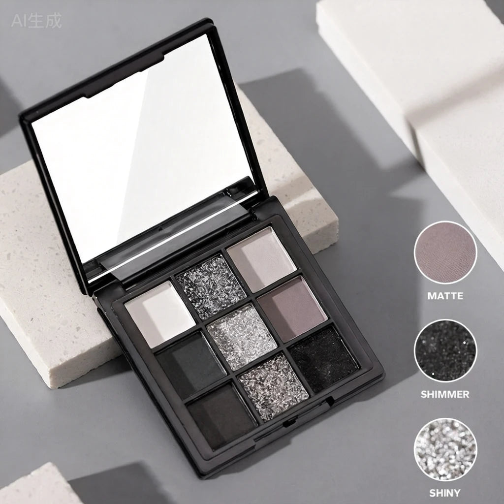 9-Color Smoky Eyeshadow Palette — Long-Lasting Waterproof Eye Makeup