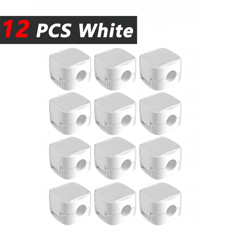 Adhesive Cable Clips — Cord Holder for Desk, Car & Wall