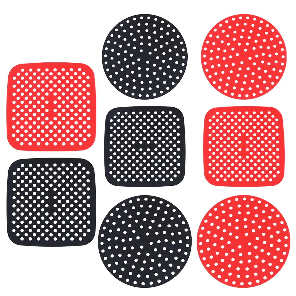 Reusable Silicone Air Fryer Liner — Non-Stick Baking Mat for Air Fryers