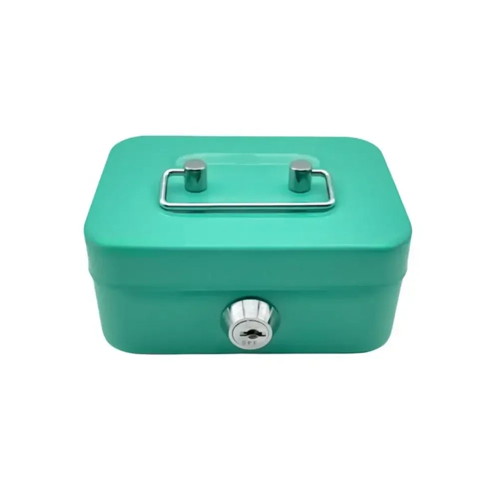 Portable Metal Cash Box with Key Lock