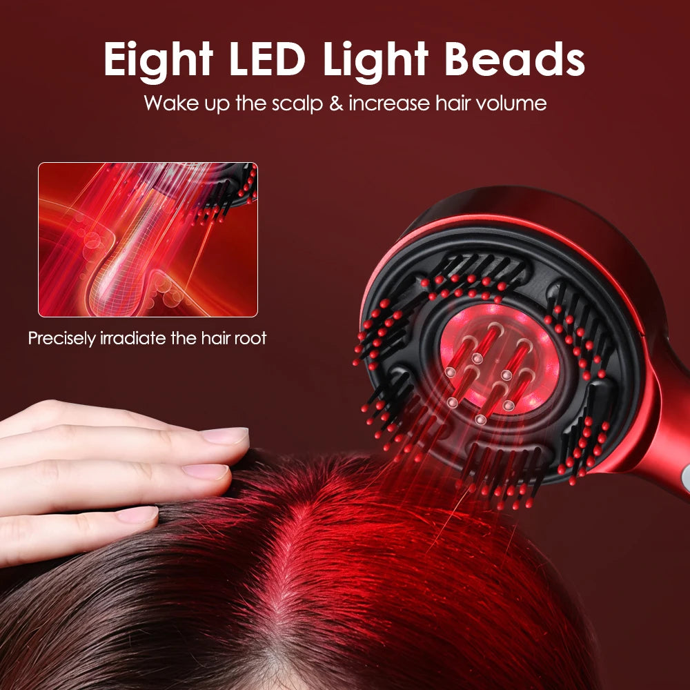 Electric Scalp Massager — Vibrating Hair Growth Comb for Thinning Hair Care