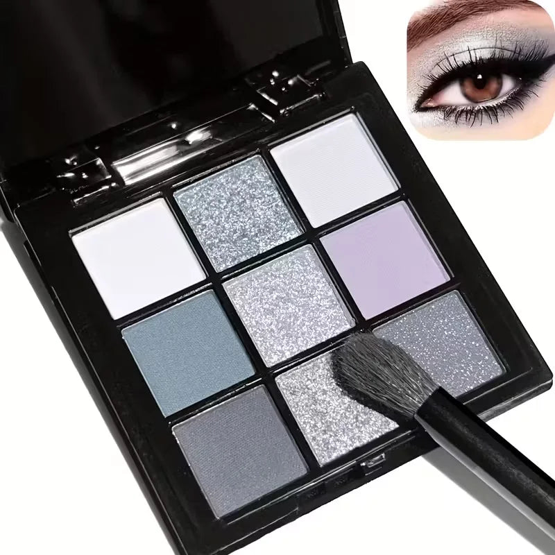 9-Color Smoky Eyeshadow Palette — Long-Lasting Waterproof Eye Makeup