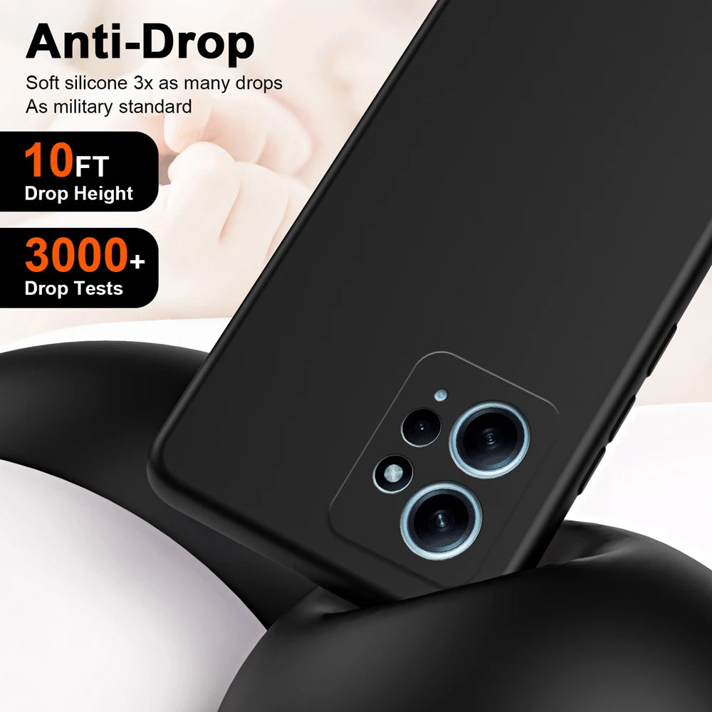 Shockproof Silicone Case for Redmi Note 12 (4G)