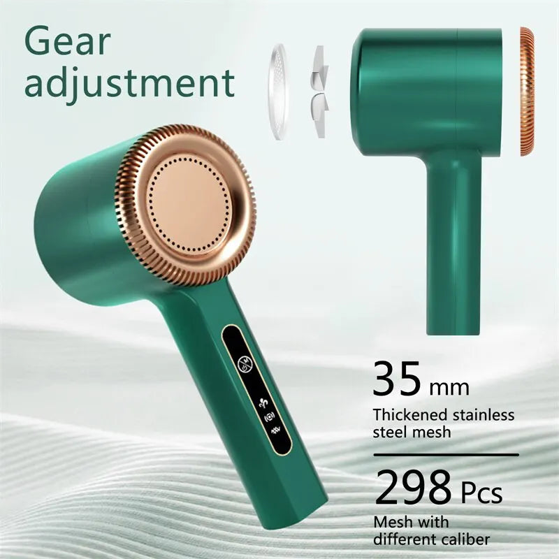 Electric Lint Remover & Fabric Shaver — USB Rechargeable Pill Remover for Clothes, Sweaters & Furniture
