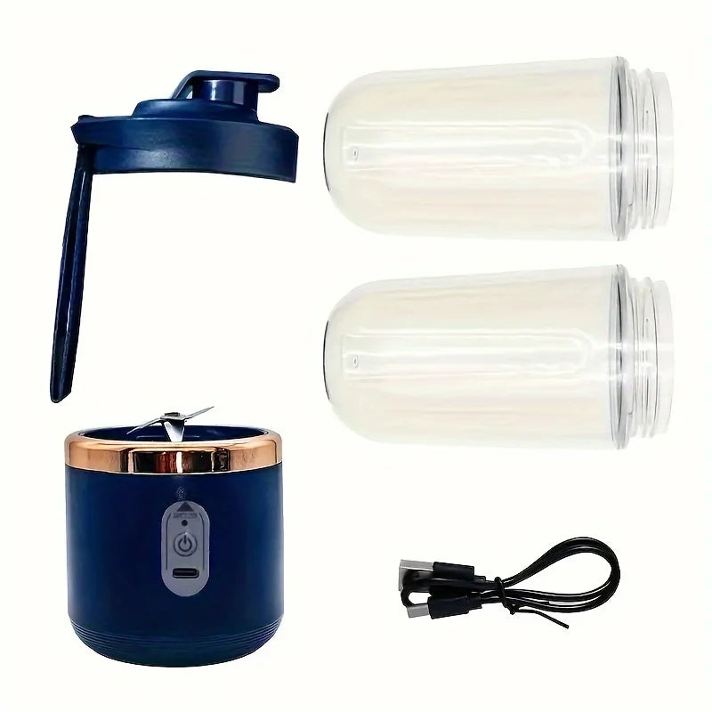 Portable Rechargeable Blender — 400ml Cordless Personal Juicer Cup for Smoothies On the Go