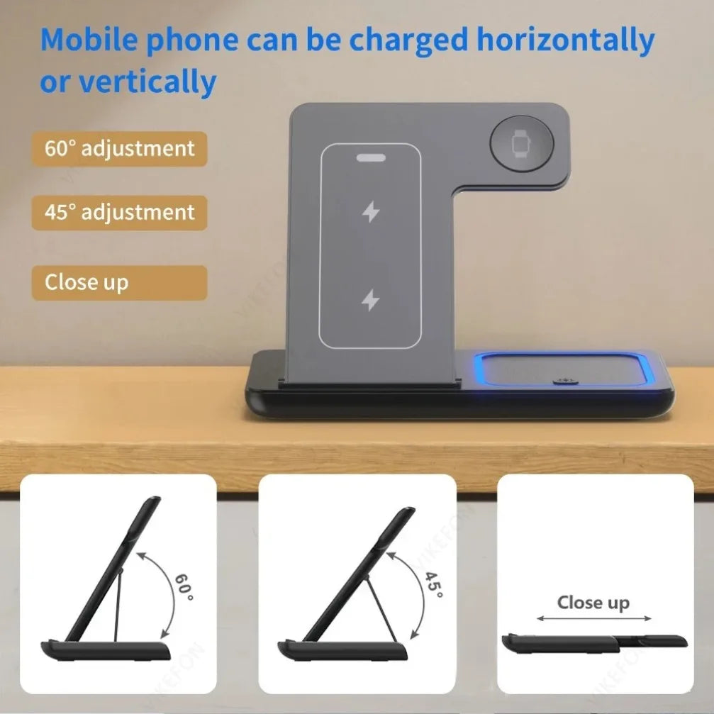 3-in-1 Foldable MagSafe Wireless Charging Station