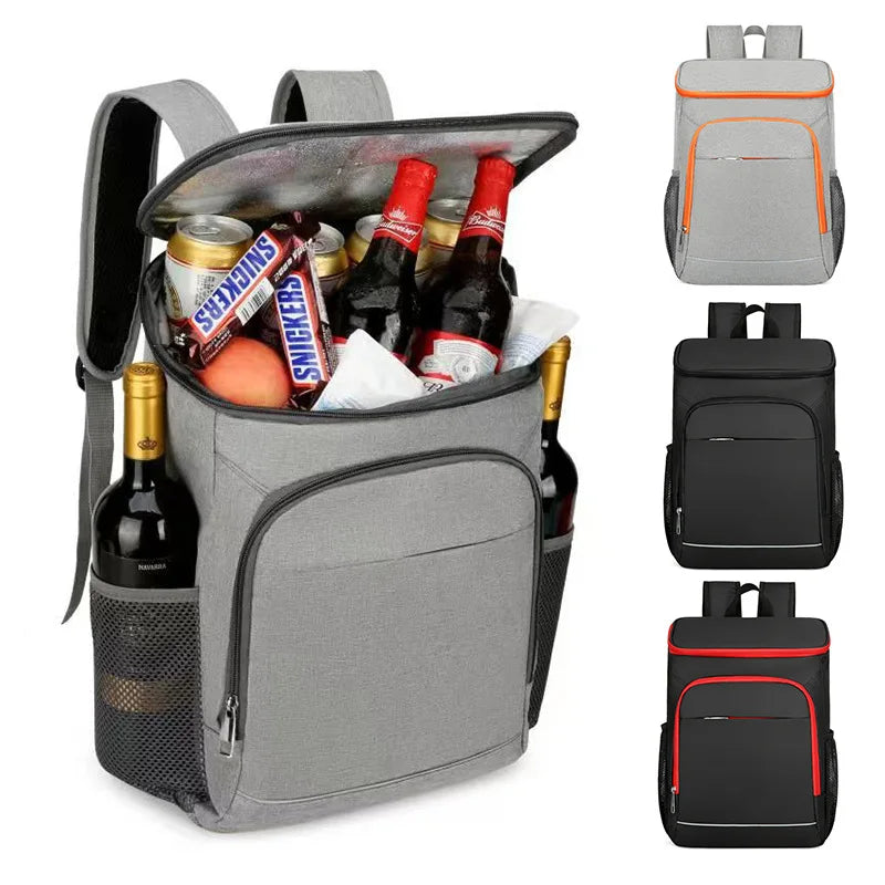 Insulated Picnic Backpack — Large Capacity Thermal Cooler Bag for Camping & Outdoor