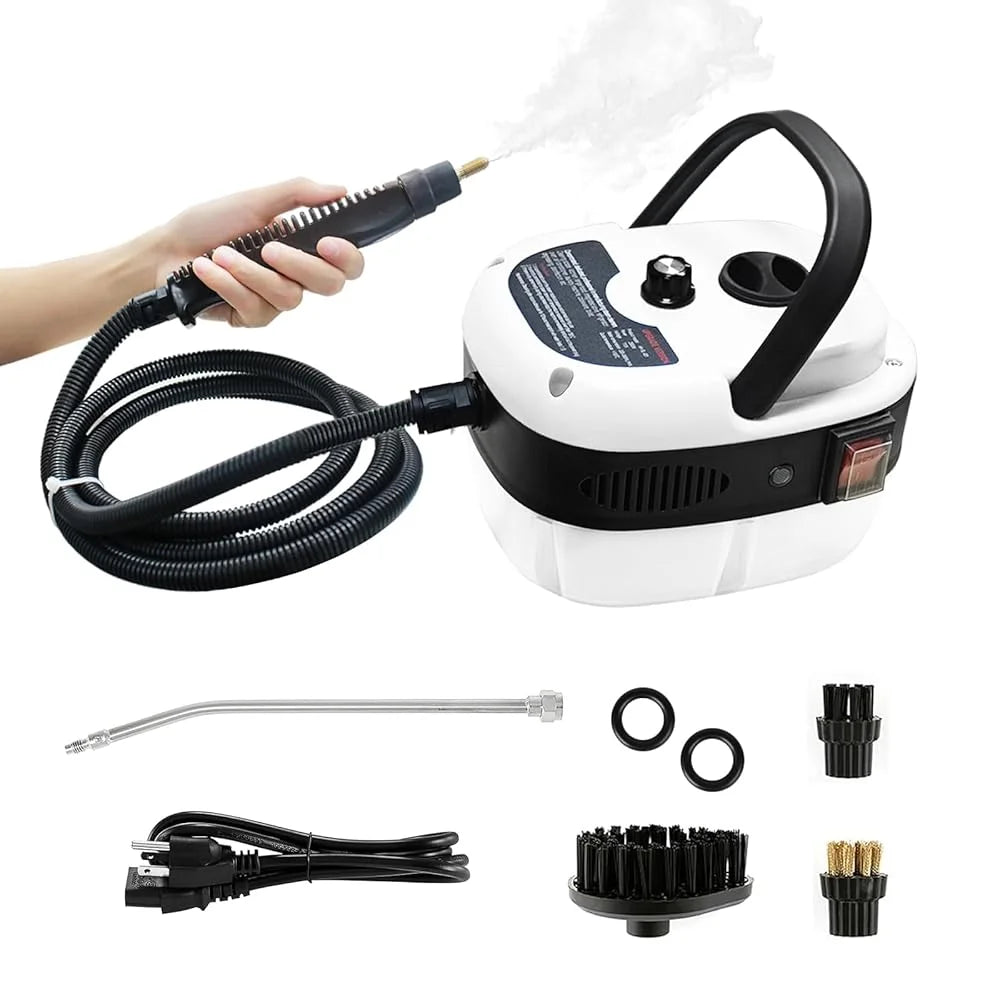 2500W Handheld Steam Cleaner — Chemical-Free Power Cleaner for Tile, Grout, Kitchen & Car