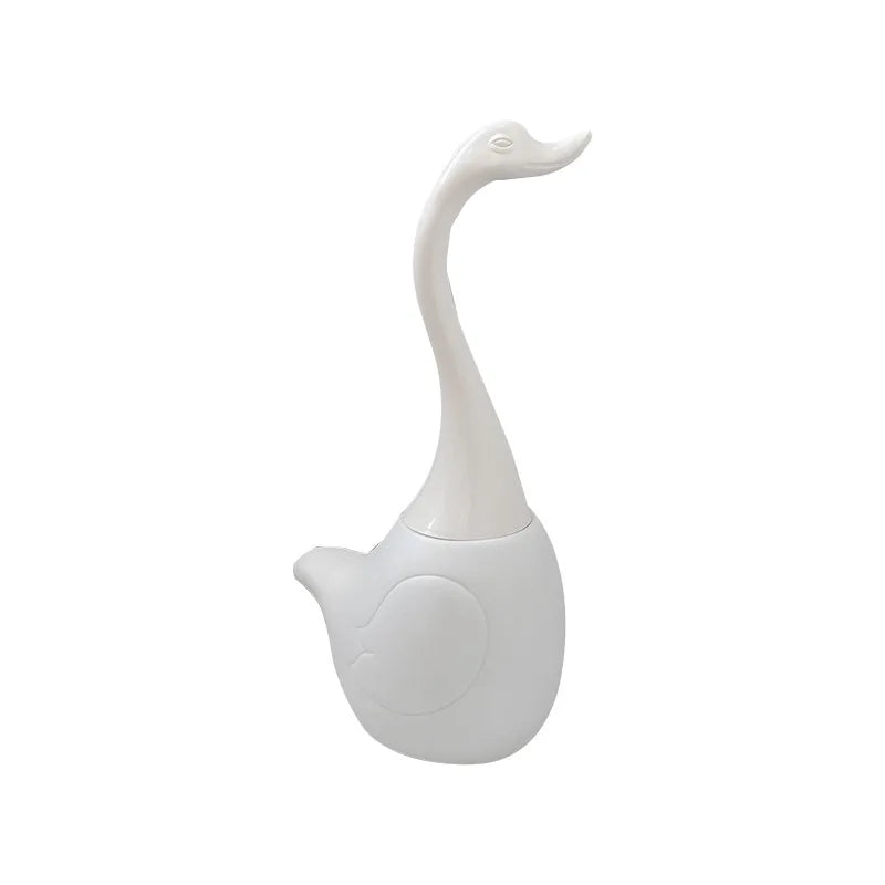 Creative Swan Toilet Brush Household Cleaning Toilet Base Long Handle Cleaning Brush Set Bathroom Decoration Supplies Gift