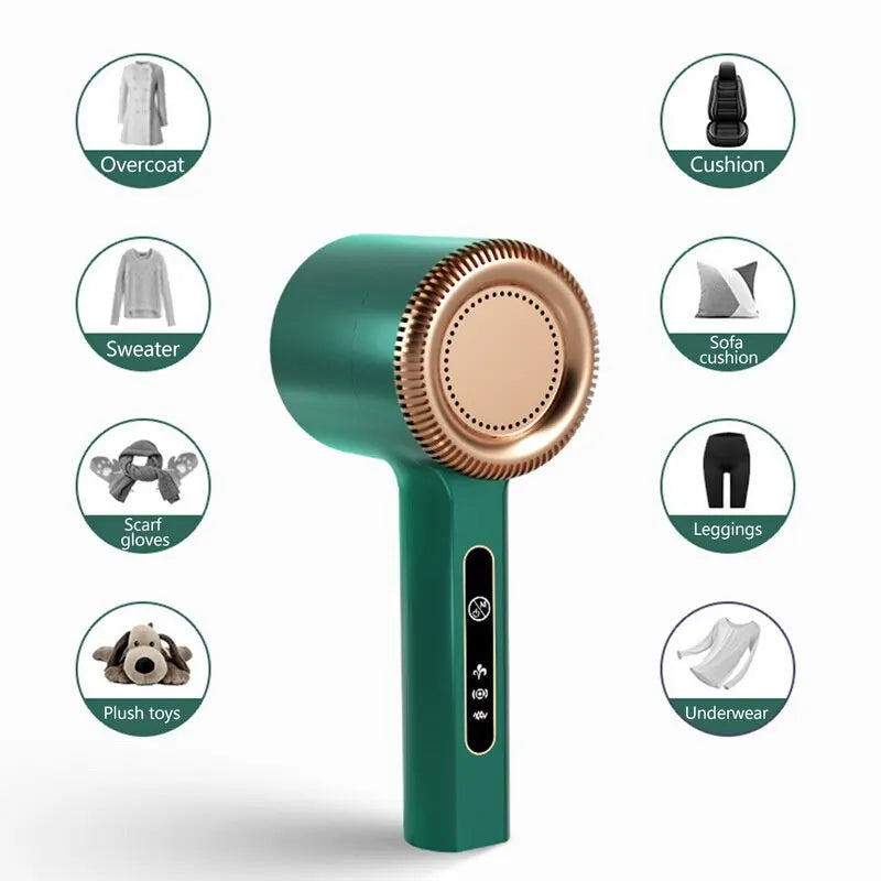 Electric Lint Remover & Fabric Shaver — USB Rechargeable Pill Remover for Clothes, Sweaters & Furniture