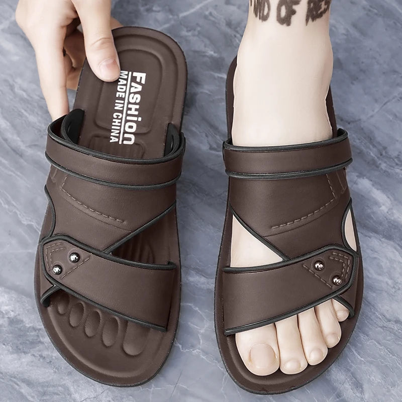Men's Casual Outdoor Sandals — Comfortable Cushioned Beach & Summer Footwear